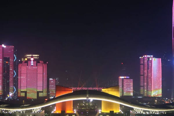 Outra vista panorâmica da Cidade de Shenzhen, China