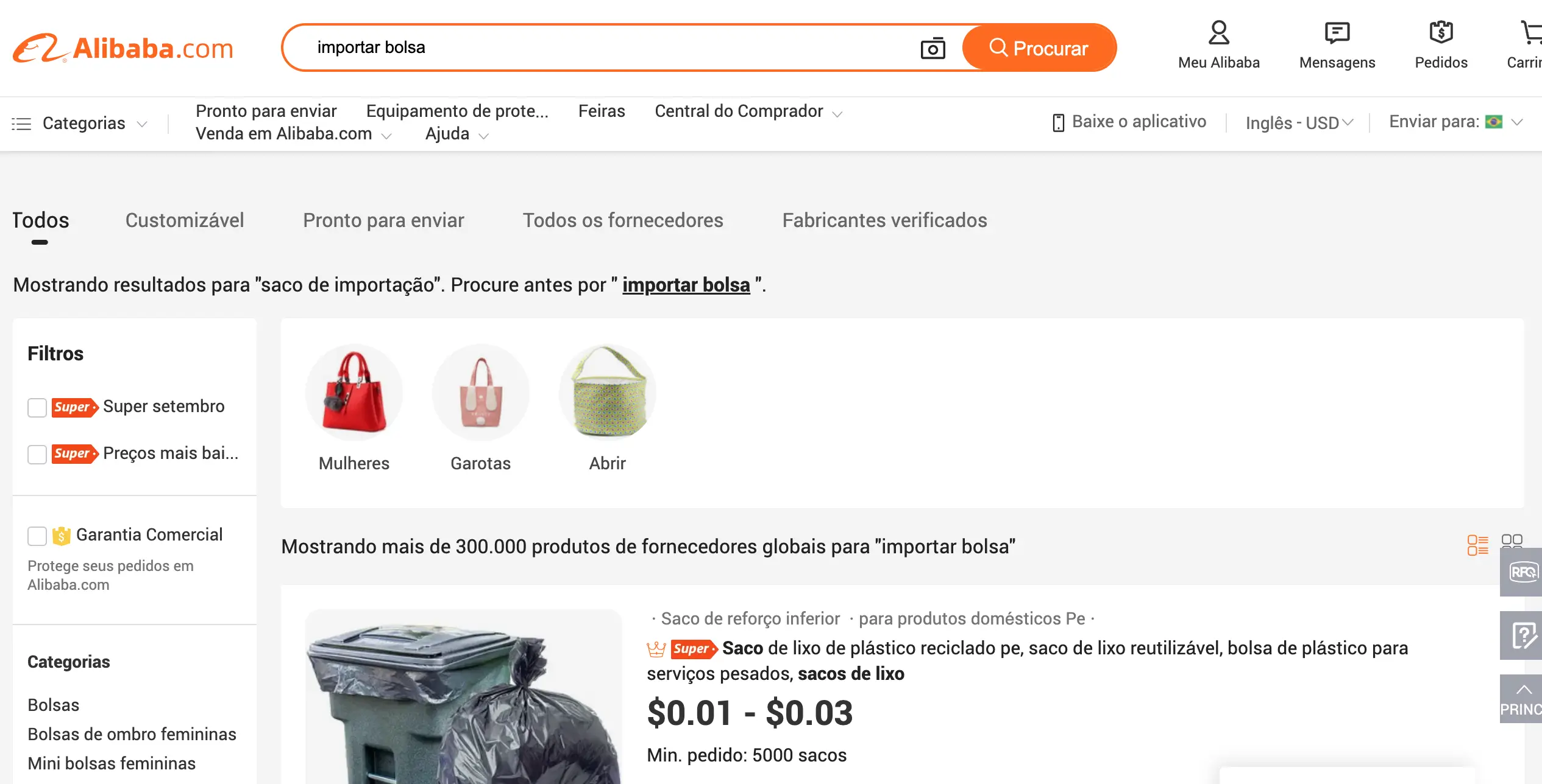 comprar do site alibaba no brasil
